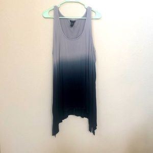Torrid dip dye handkerchief tunic